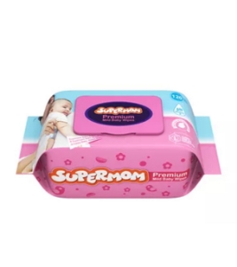 Supermom Mild Baby Wipes Supermom Mild Baby Wipes - 120 Pcs