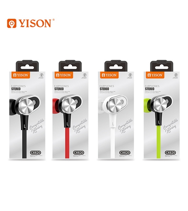 Picture of Yison CX620 Stereo Music Earphone Red