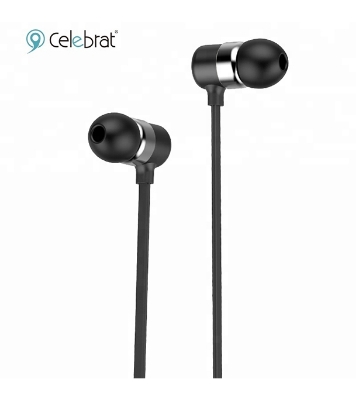 Picture of Yison G2 Flat Wire Metal Earphone In-ear Style Super Bass 3.5mm With Mic Black