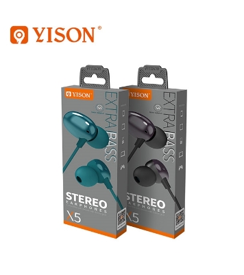Picture of Yison X5 Wired In-Ear Wired Headphone Cyan