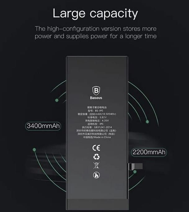 Picture of Baseus ACCB-AIP6 Original Phone Battery For iphone6 1810mA