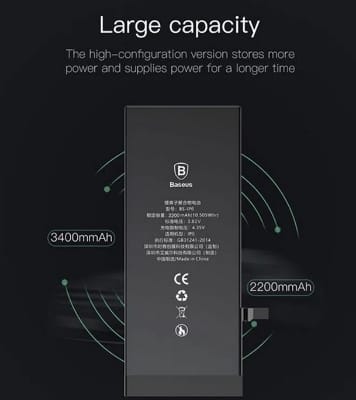 Picture of Baseus ACCB-AIP6 Original Phone Battery For iphone6 1810mA