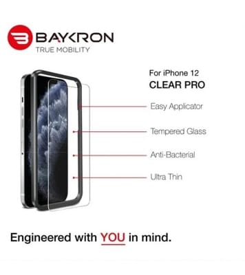 Picture of Baykron OT-IP12-6.7-2D Antibacterial Clear Temperd Glass NEW iphone 12 Pro Max 20-005001