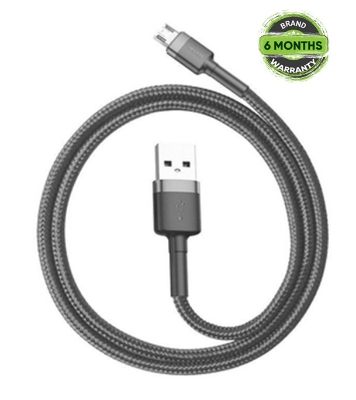 Picture of Baseus Cafule Cable USB For Micro 1.5A 2M Gray (CAMKLF-CG1)