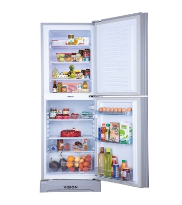 Buy VISION Glass Door Refrigerator RE-356 Liter Blue Flower Top Mount at Best Price In Bangladesh