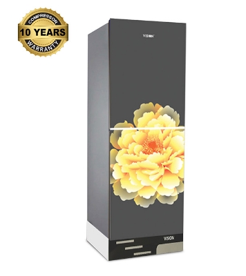 Buy VISION Glass Door Refrigerator RE-262 Liter Mirror Blooming Top Mount at Best Price In Bangladesh