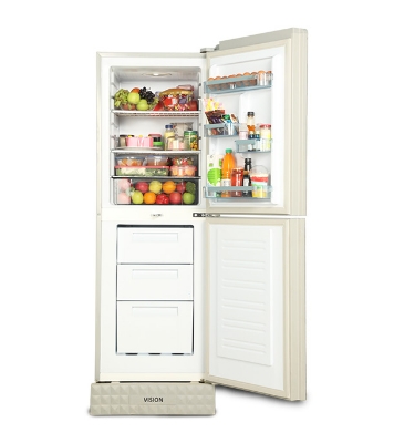 VISION Glass Door Refrigerator RE-252 Liter Digital Blue Lily Bottom Mount Buy VISION Glass Door Refrigerator RE-252 Liter Digital Blue Lily Bottom Mount at Best Price In Bangladesh