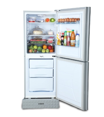 Buy VISION Glass Door Refrigerator RE-200L Mirror Blooming Flower Top Mount at Best Price In Bangladesh