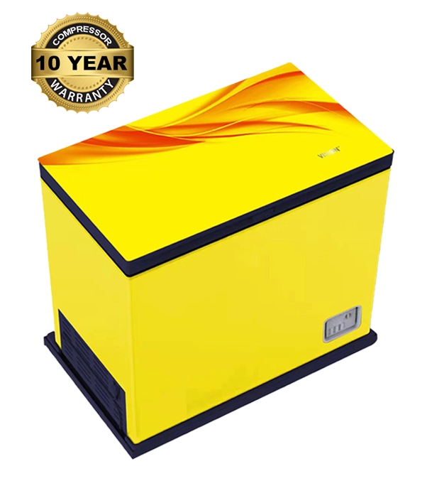Buy VISION Glass Door Chest Freezer RE-150L Charming Yellow at Best Price In Bangladesh