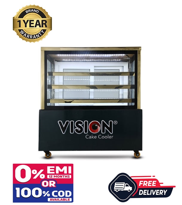 Picture of VISION Straight Glass Cake Cooler(4X2.5X4FT) (8 ~ 12°C)