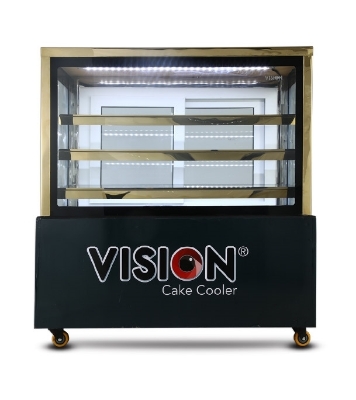 Picture of VISION Straight Glass Cake Cooler(4X2.5X4FT) (8 ~ 12°C)