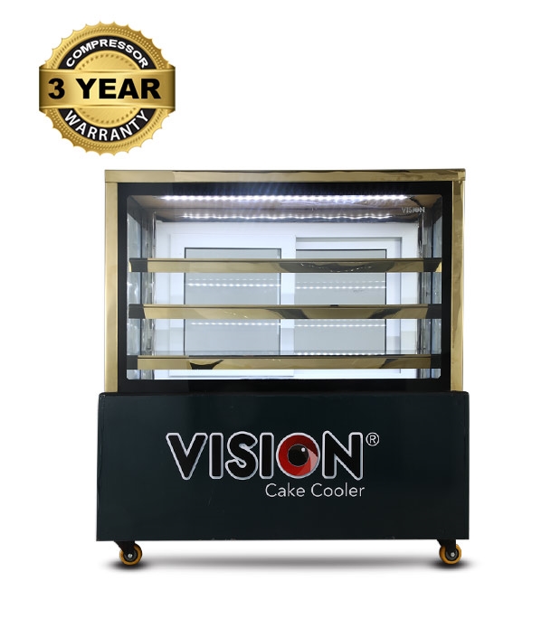 Buy VISION Straight Glass Cake Cooler (5X2.5X4FT) (8 ~ 12°C) Online