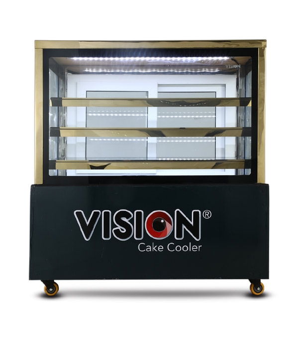 Buy VISION Straight Glass Cake Cooler (5X2.5X4FT) (8 ~ 12°C) Online