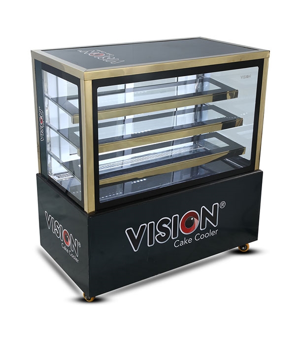 Buy VISION Straight Glass Cake Cooler (5X2.5X4FT) (8 ~ 12°C) Online