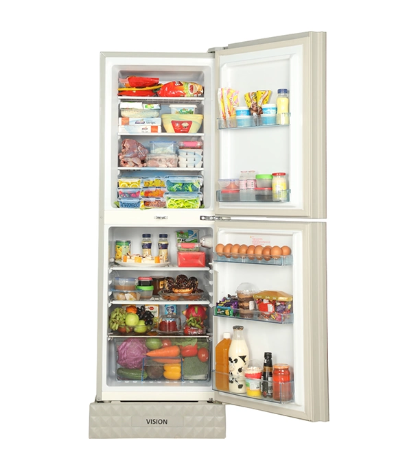 Picture of VISION Glass Door Refrigerator RE-240L Lily Orange Top Mount  Picture of VISION Glass Door Refrigerator RE-240L Lily Orange Top Mount