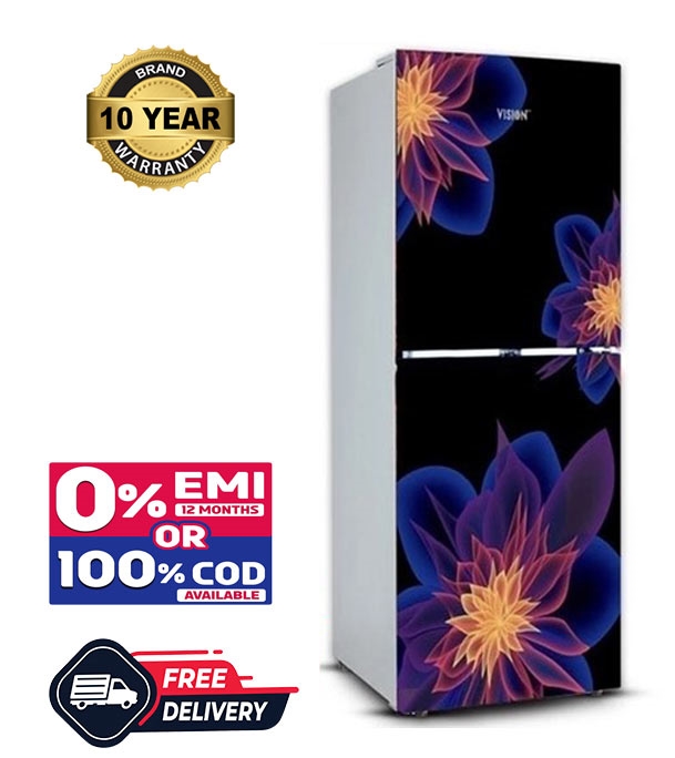 Picture of VISION Glass Door Top Mount Refrigerator RE-200L Dahlia Blue Picture of VISION Glass Door Top Mount Refrigerator RE-200L Dahlia Blue