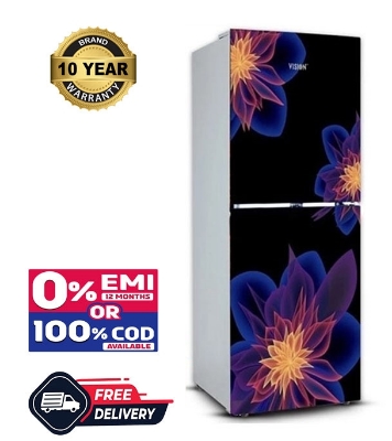 Picture of VISION Glass Door Top Mount Refrigerator RE-200L Dahlia Blue Picture of VISION Glass Door Top Mount Refrigerator RE-200L Dahlia Blue