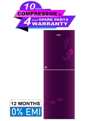 VISION Glass Door Bottom Mount Refrigerator RE-185L Lily Flower Purple VISION Glass Door Bottom Mount Refrigerator RE-185L Lily Flower Purple at Best Price In Bangladesh