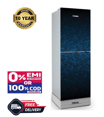 Picture of VISION Glass Door Refrigerator RE-238L Grand Rose Blue Bottom Mount  Picture of VISION Glass Door Refrigerator RE-238L Grand Rose Blue Bottom Mount