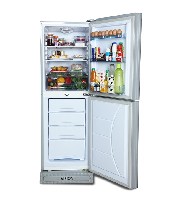 Picture of VISION Glass Door Bottom Mount Refrigerator RE-238 Liter Red Juhua Flower  Picture of VISION Glass Door Bottom Mount Refrigerator RE-238 Liter Red Juhua Flower