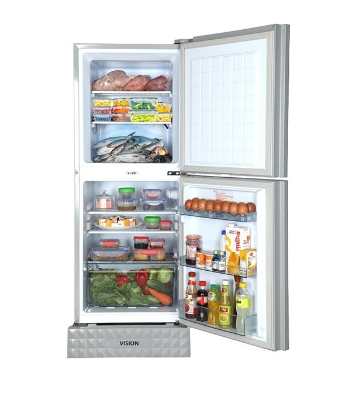 VISION Glass Door Top Mount Refrigerator RE-180 Liter Lotus Black Diamond VISION Glass Door Top Mount Refrigerator RE-180 Liter Lotus Black Diamond