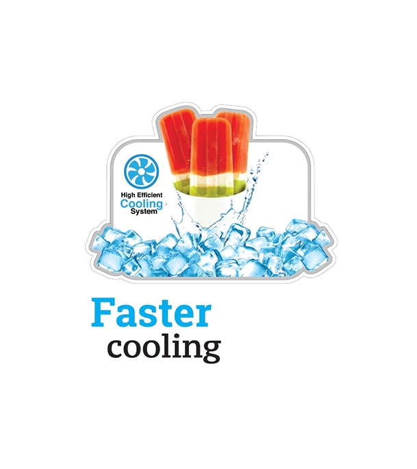 Picture of VISION Glass Door Bottom Mount Refrigerator RE-160 Liter Lotus Flower Picture of VISION Glass Door Bottom Mount Refrigerator RE-160 Liter Lotus Flower