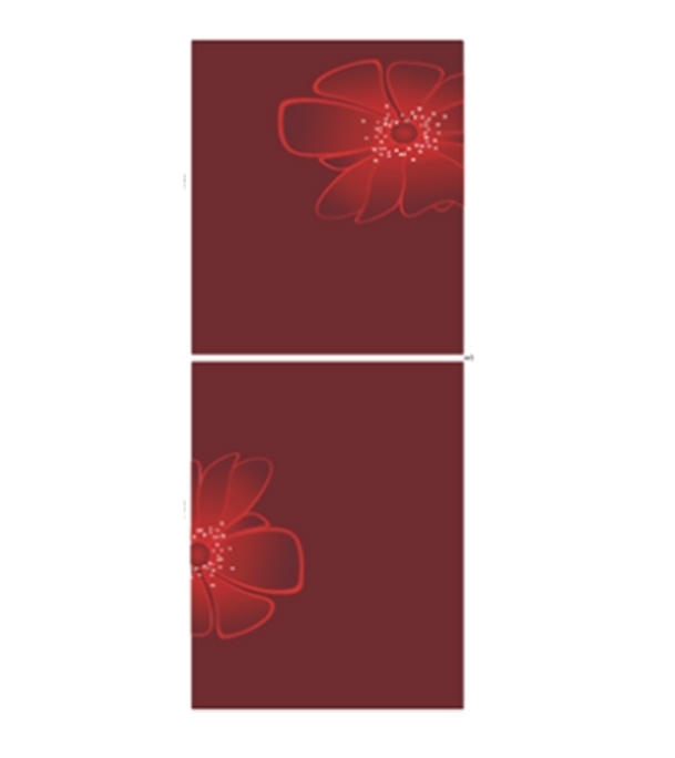 Picture of VISION GD Refrigerator Frost RE 262 L Red Blooming FL Top Mount Picture of VISION GD Refrigerator Frost RE 262 L Red Blooming FL Top Mount