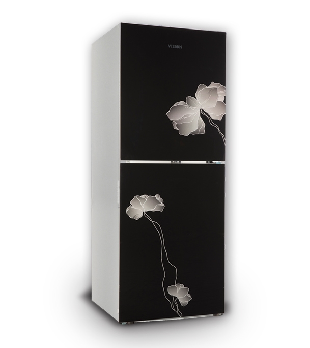 Picture of VISION GD Refrigerator RE 252 L Black Flower 1 Top Mount Picture of VISION GD Refrigerator RE 252 L Black Flower 1 Top Mount