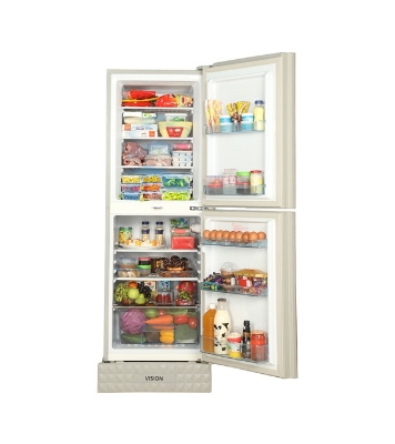 Picture of VISION Refrigerator RE 240 L Lotus Flower Blue Top Mount Picture of VISION Refrigerator RE 240 L Lotus Flower Blue Top Mount