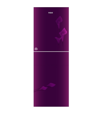 Picture of ViGO 222 Litre Purple Lily Flower Refrigerator