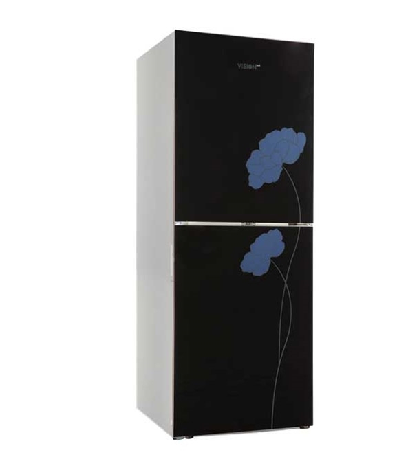 Picture of VISION GD Refrigerator RE-222 L Black Flower 2 TM Picture of VISION GD Refrigerator RE-222 L Black Flower 2 TM