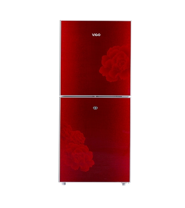 Picture of ViGO 205 ltr Red Blooming Flower Refrigerator