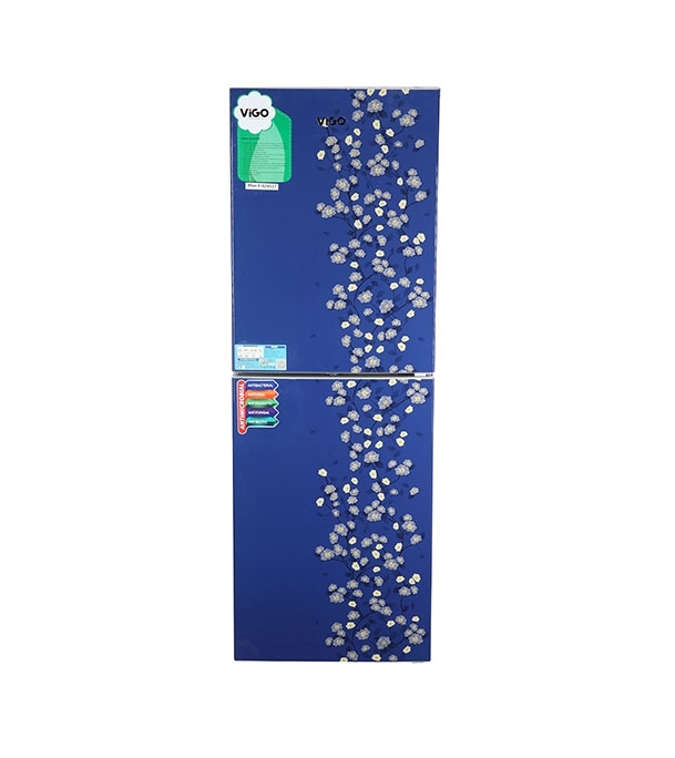 Picture of ViGO Refrigerator RE-222 L Blue Flower Top Mount Picture of ViGO Refrigerator RE-222 L Blue Flower Top Mount