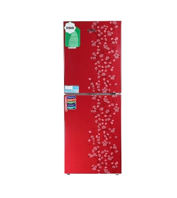 Picture of ViGO Refrigerator RE 222 L Red Flower Top Mount Picture of ViGO Refrigerator RE 222 L Red Flower Top Mount