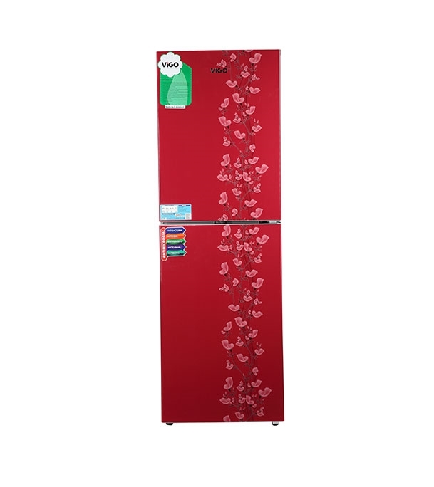 Picture of ViGO Refrigerator RE-262 L Red Lily Flower Top Mount Picture of ViGO Refrigerator RE-262 L Red Lily Flower Top Mount