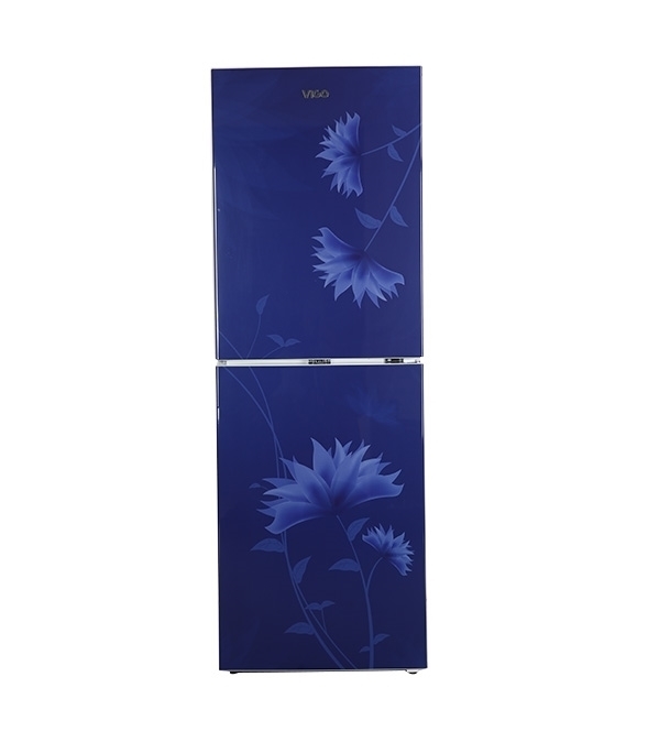 Picture of ViGO Refrigerator RE-262 L Lotus Flower Blue Top Mount Picture of ViGO Refrigerator RE-262 L Lotus Flower Blue Top Mount