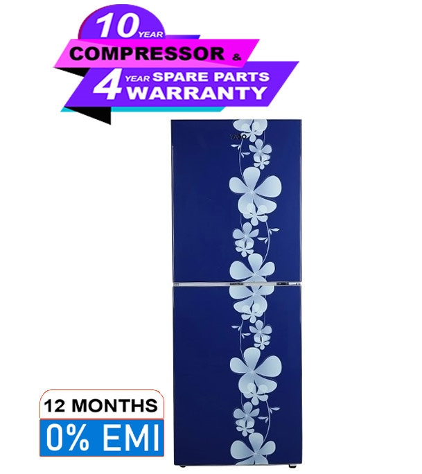 Picture of ViGO Refrigerator RE-262 L Blue Side Flower Top Mount Picture of ViGO Refrigerator RE-262 L Blue Side Flower Top Mount