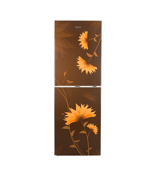 Picture of ViGO Refrigerator RE-238 L Lotus Flower Brown Bottom Mount Picture of ViGO Refrigerator RE-238 L Lotus Flower Brown Bottom Mount