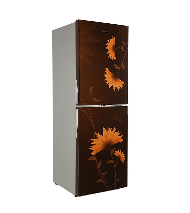 Picture of ViGO Refrigerator RE-262 L Lotus Flower Brown Top Mount Picture of ViGO Refrigerator RE-262 L Lotus Flower Brown Top Mount