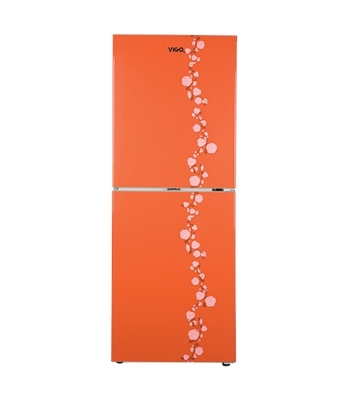 Picture of ViGO Refrigerator RE-262L Orange Flower Top Mount Picture of ViGO Refrigerator RE-262L Orange Flower Top Mount