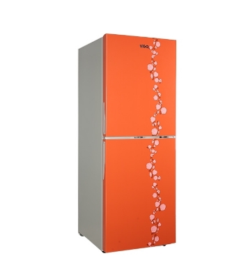 Picture of ViGO Refrigerator RE-262L Orange Flower Top Mount Picture of ViGO Refrigerator RE-262L Orange Flower Top Mount