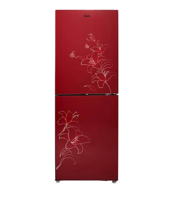 Picture of ViGO GD Refrigerator VIG-217G Red Flower