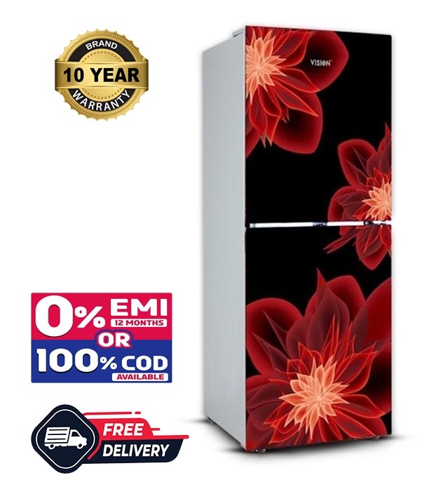 Picture of VISION GD Refrigerator RE-185L Dahlia Red BM