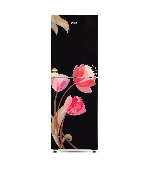 Picture of ViGO GD Refrigerator RE-185L Pink Tulip Black-BM