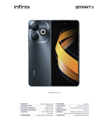 Buy Infinix Smart 8 with 4GB RAM and 64GB ROM at Best Price In Bangladesh
