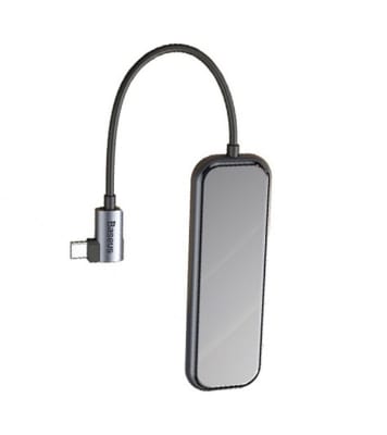 Buy Baseus Multi-functional HUB (Type-C to 3xUSB3.0+HD4K+PD) Gray CAHUB-BZ0G Online