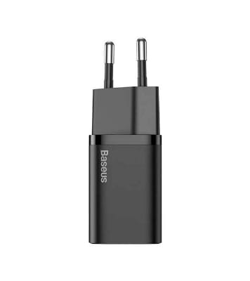 Baseus Super Si Quick Charger 1C 25W EU Sets Black