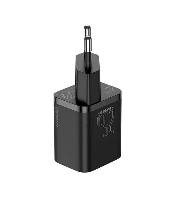 Baseus Super Si Quick Charger 1C 25W EU Sets Black