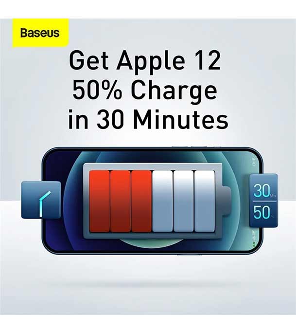 Baseus Compact Quick Charger 2U+C 30W EU Black