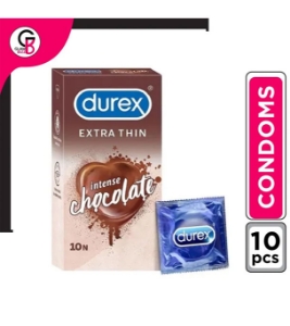 DUREX Extra Thin Intense Chocolate 10 Condoms India DUREX Extra Thin Intense Chocolate 10 Condoms India